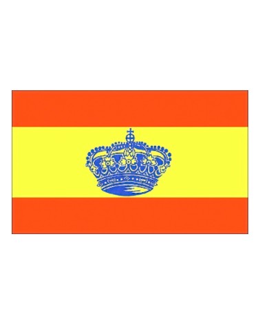 BANDERA DE ESPAÑA CON CORONA