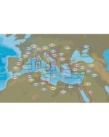 Cartografía C-MAP 4D MAX+ Wide - Mediterráneo Este, Mar Negro y Mar Caspio