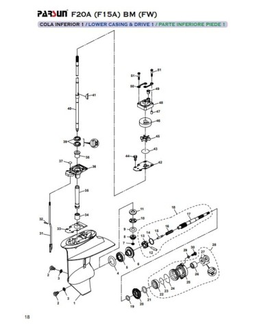 RECAMBIOS PARSUN F15A F20A-BM-FW