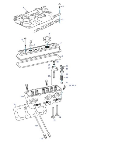 BLOQUE MOTOR GM 262CID V6 4.3L