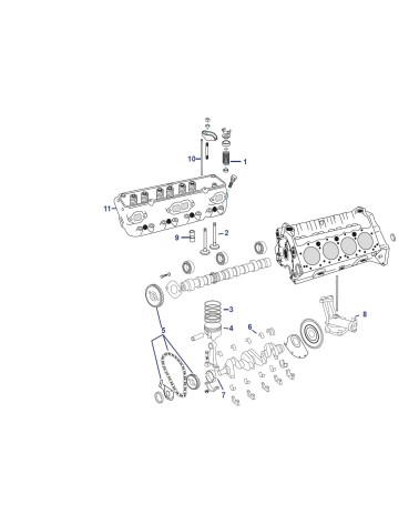 BLOQUE MOTOR FORD 302/5.0L Y 351/5.8L