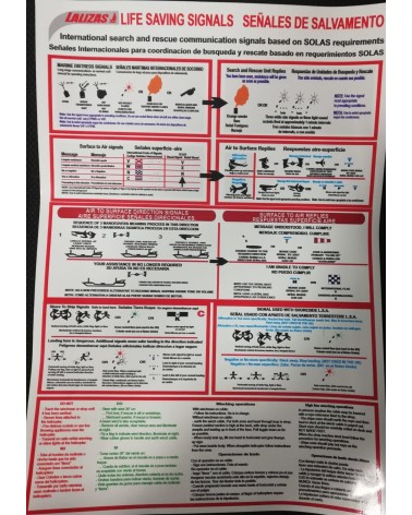 CODIGO DE SEÑALES DE SALVAMENTO 21X28CM